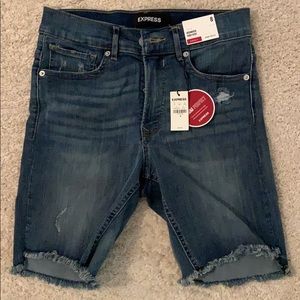 Bermuda jean shorts
